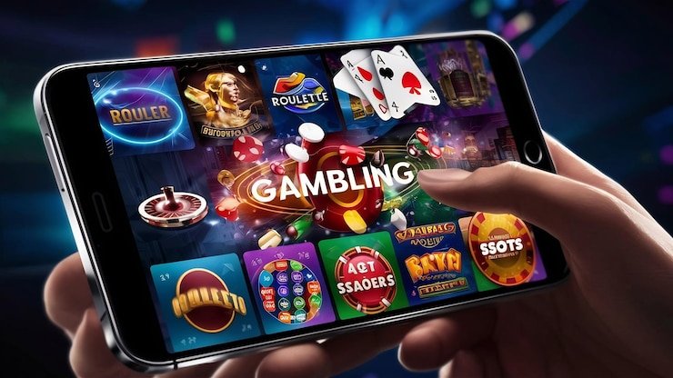 Pengguna bertaruh olahraga melalui perangkat mobile dengan tampilan aplikasi mudah